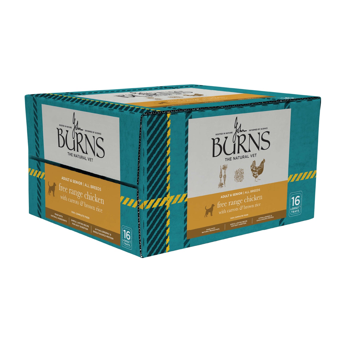 Free Range Chicken, Vegetables & Brown Rice Wet Dog Food Burns Pet Nutrition