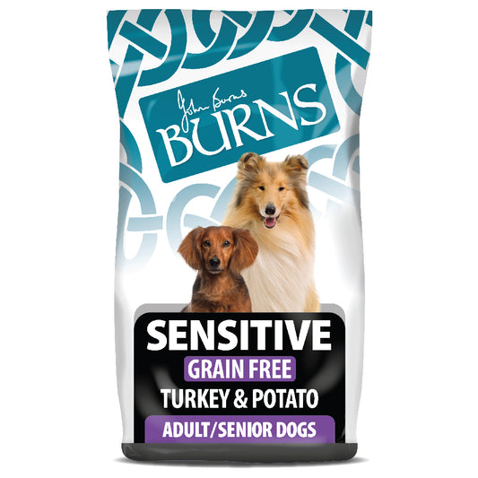 Sensitive Turkey & Potato Dry Dog Food Burns Pet Nutrition