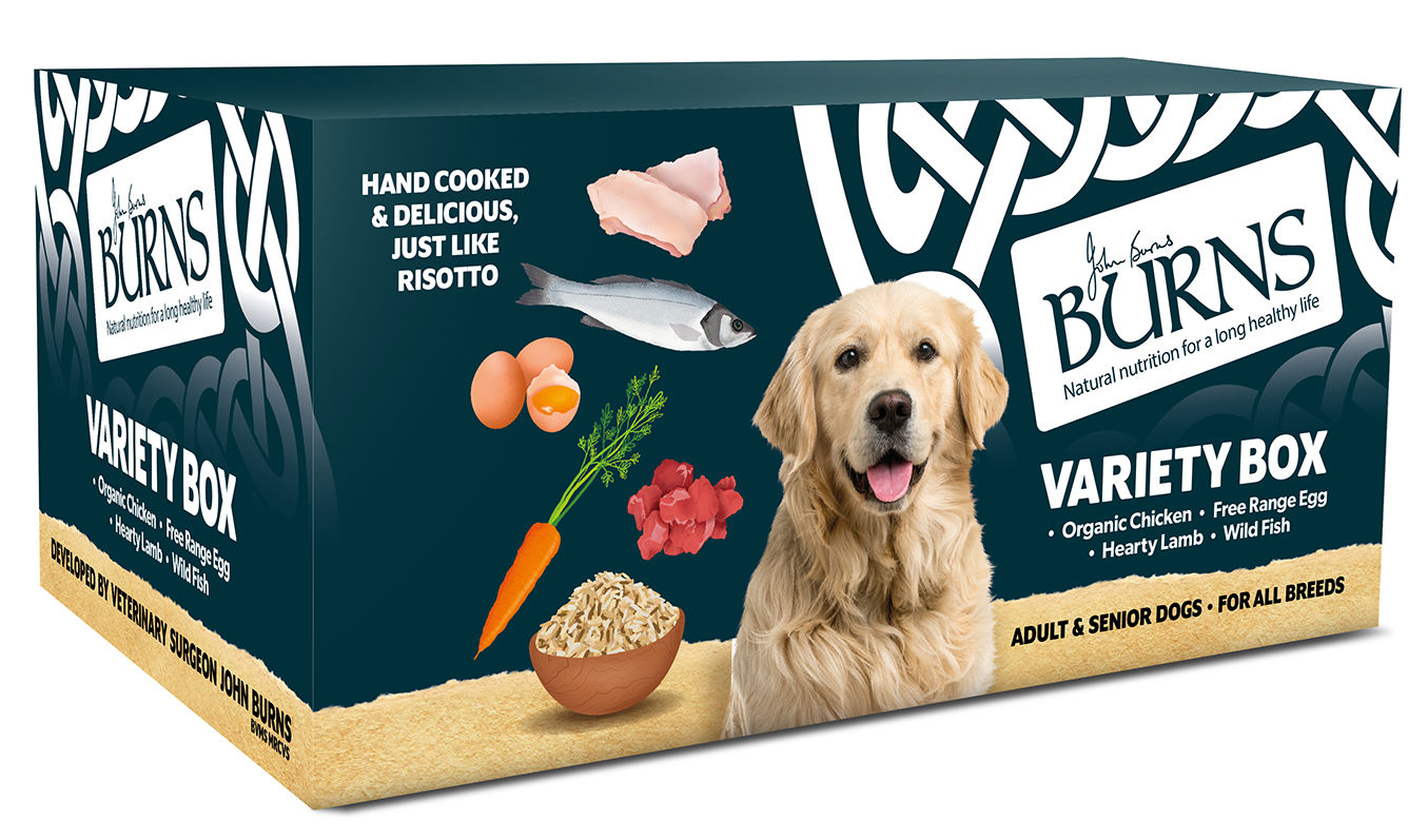 Burns dog food website