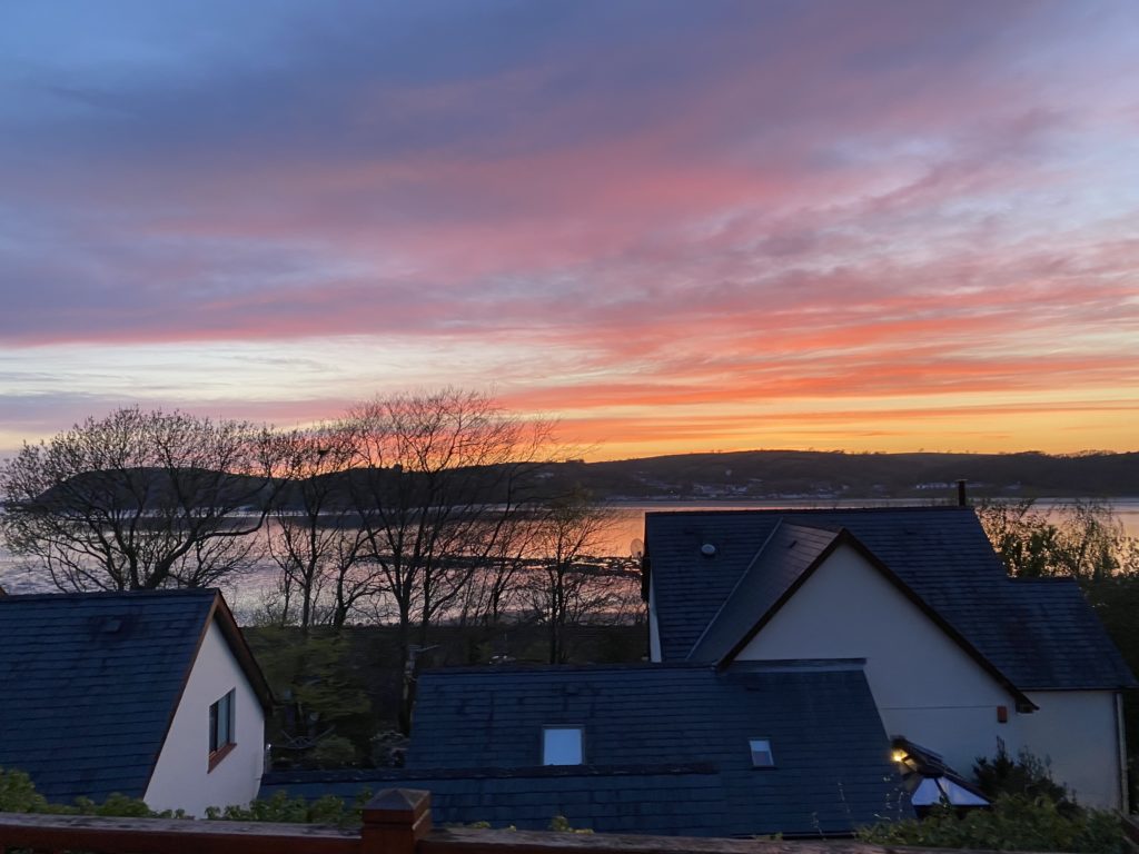 Sunset over Ferryside