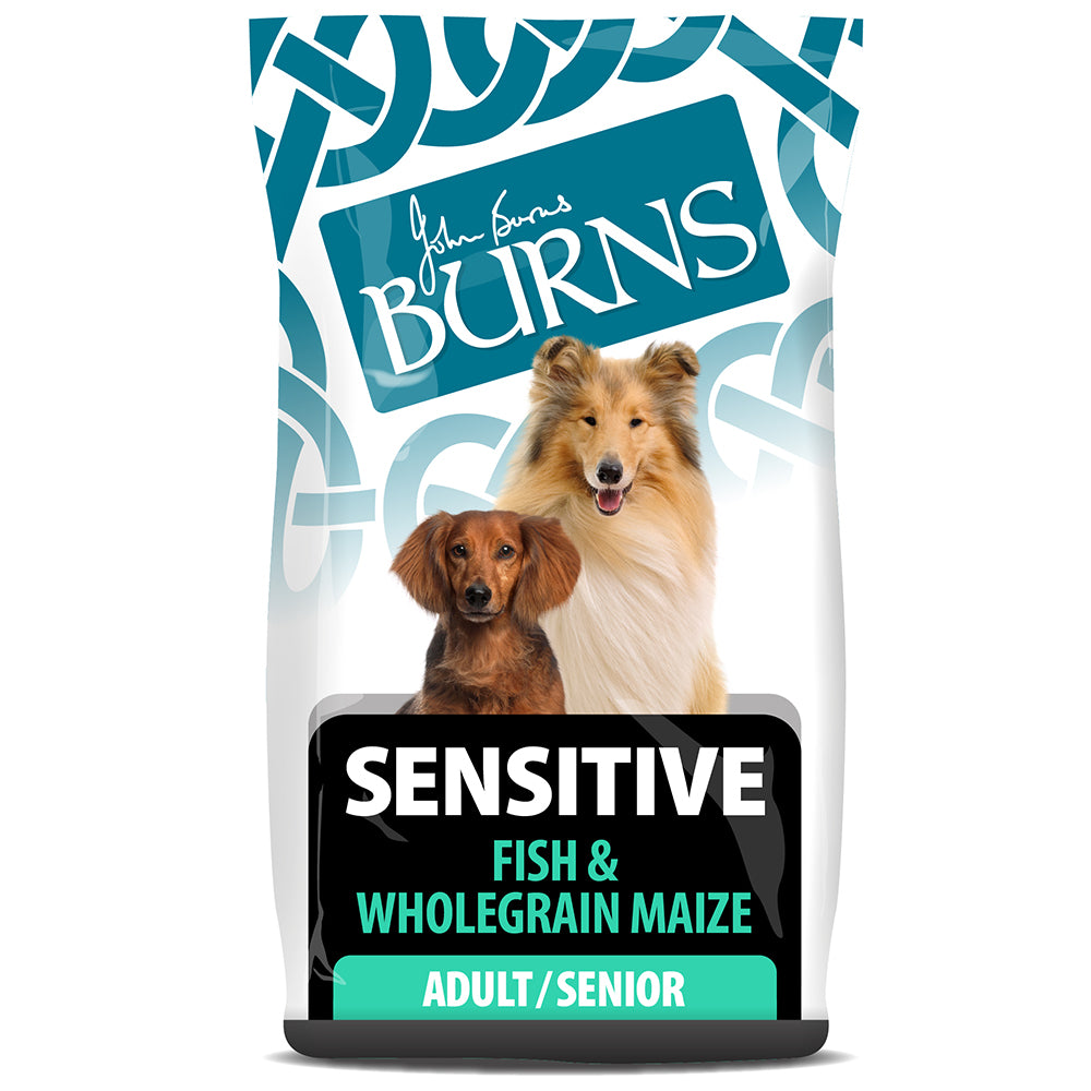Sensitive Fish & Wholegrain Maize Dry Dog Food Burns Pet Nutrition