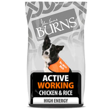 Active Working Chicken & Rice Dry Dog Food Burns Pet Nutrition