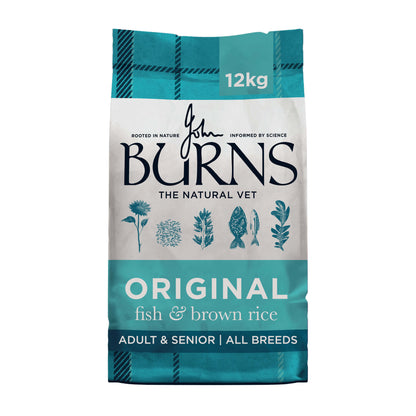 Original Fish & Brown Rice Dry Dog Food 12kg