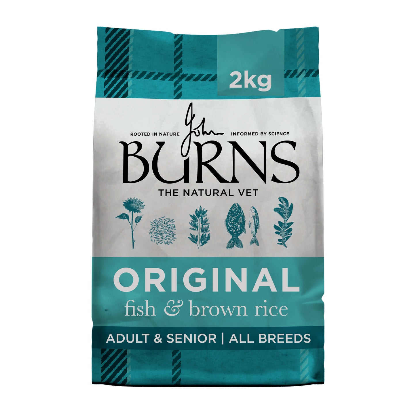 Original Fish & Brown Rice Dry Dog Food 2kg