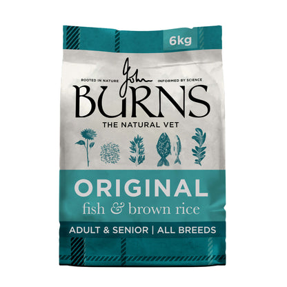 Original Fish & Brown Rice Dry Dog Food 6kg