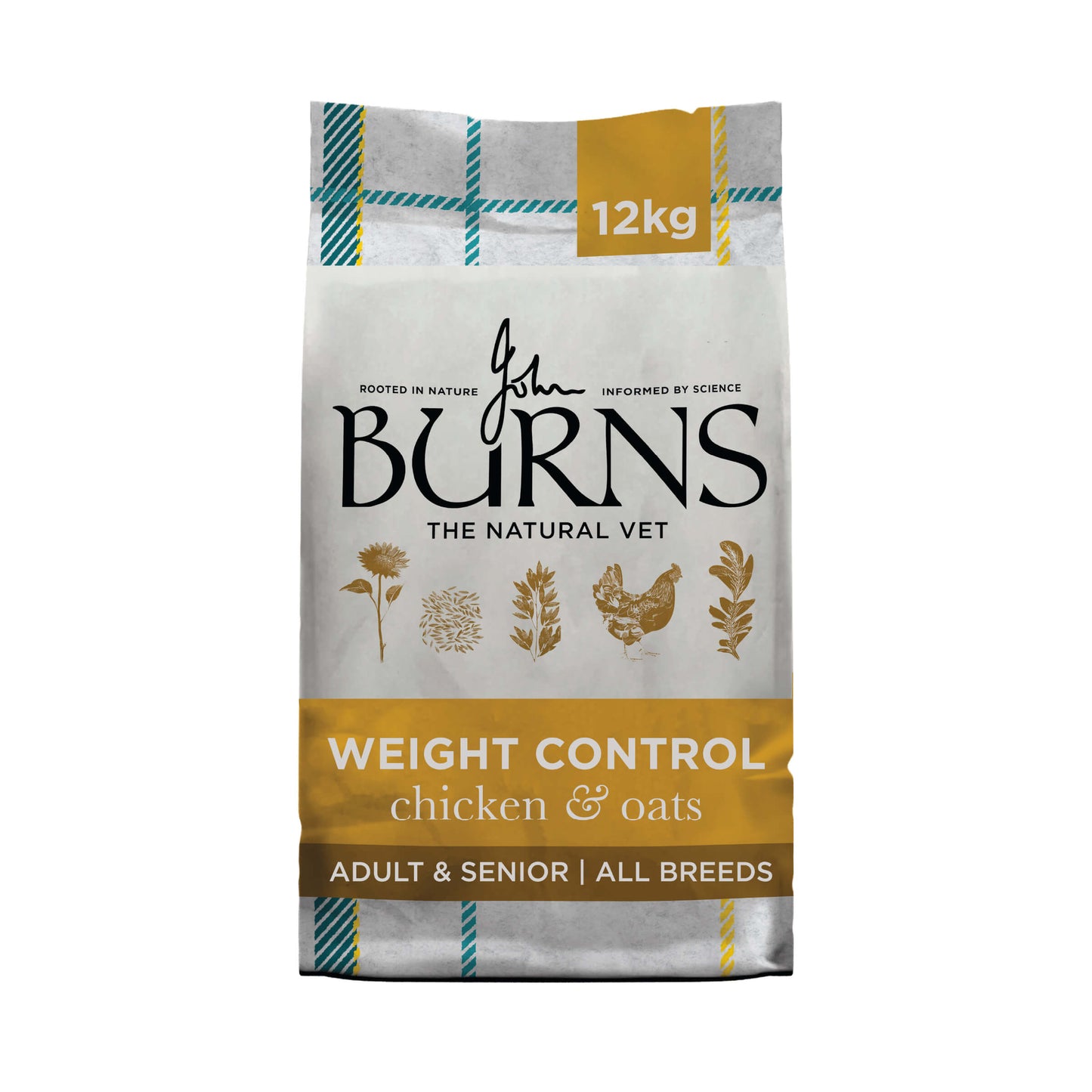 Weight Control Chicken & Oats Dry Dog Food 12kg