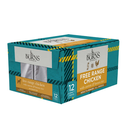 Free Range Chicken, Vegetables & Brown Rice Wet Dog Food Burns Pet Nutrition