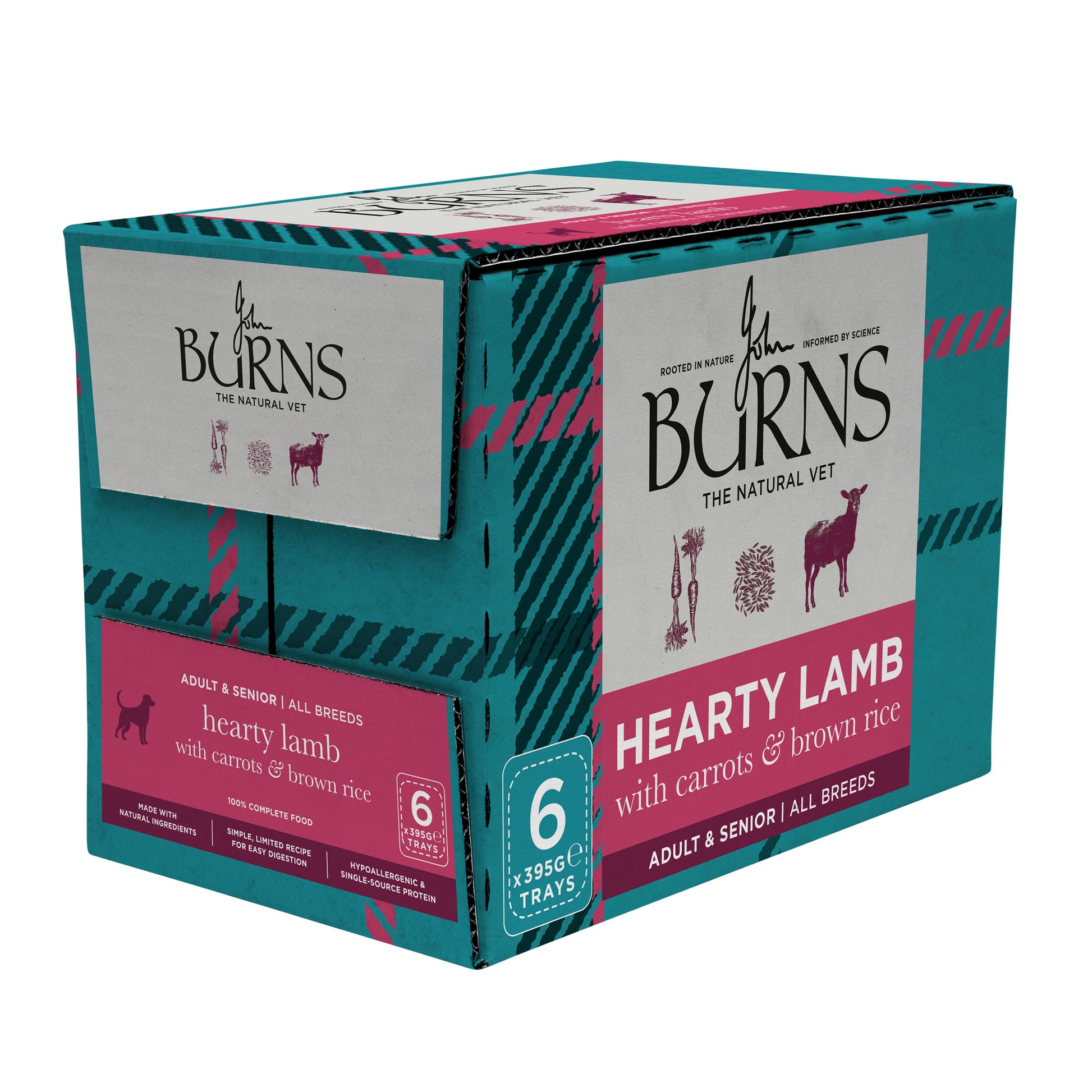 Hearty Lamb, Vegetables & Brown Rice Wet Dog Food Burns Pet Nutrition