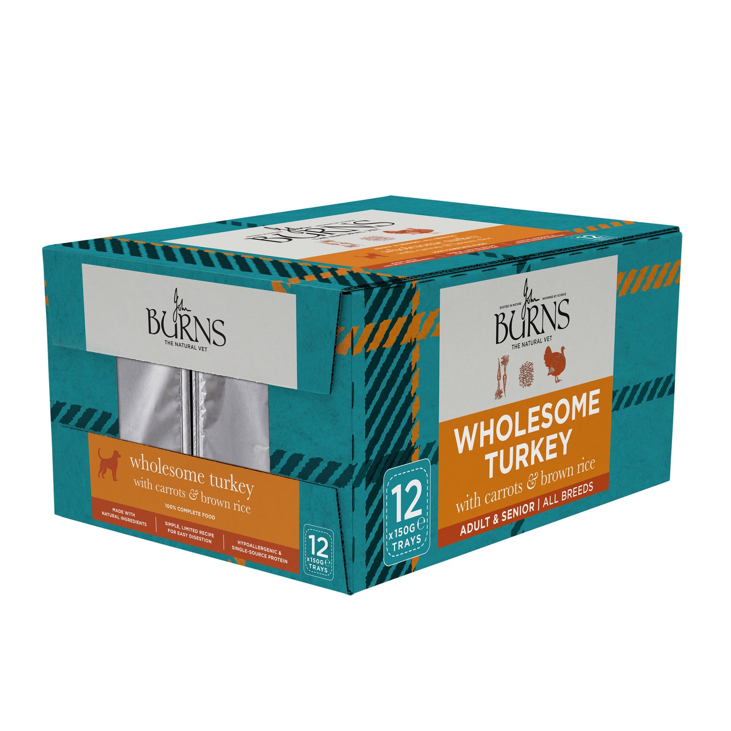 Wholesome Turkey with Carrots & Brown Rice Wet Dog Food Burns Pet Nutrition