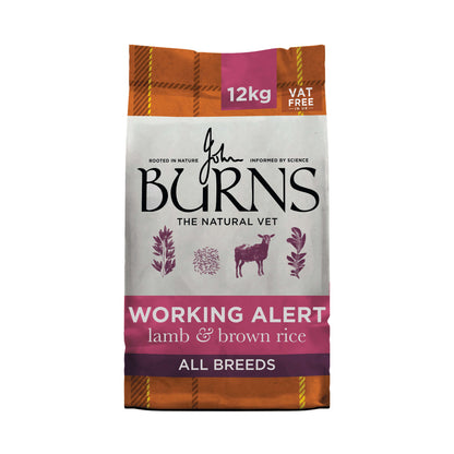 Alert Assistance Lamb & Brown Rice Dry Dog Food Burns Pet Nutrition