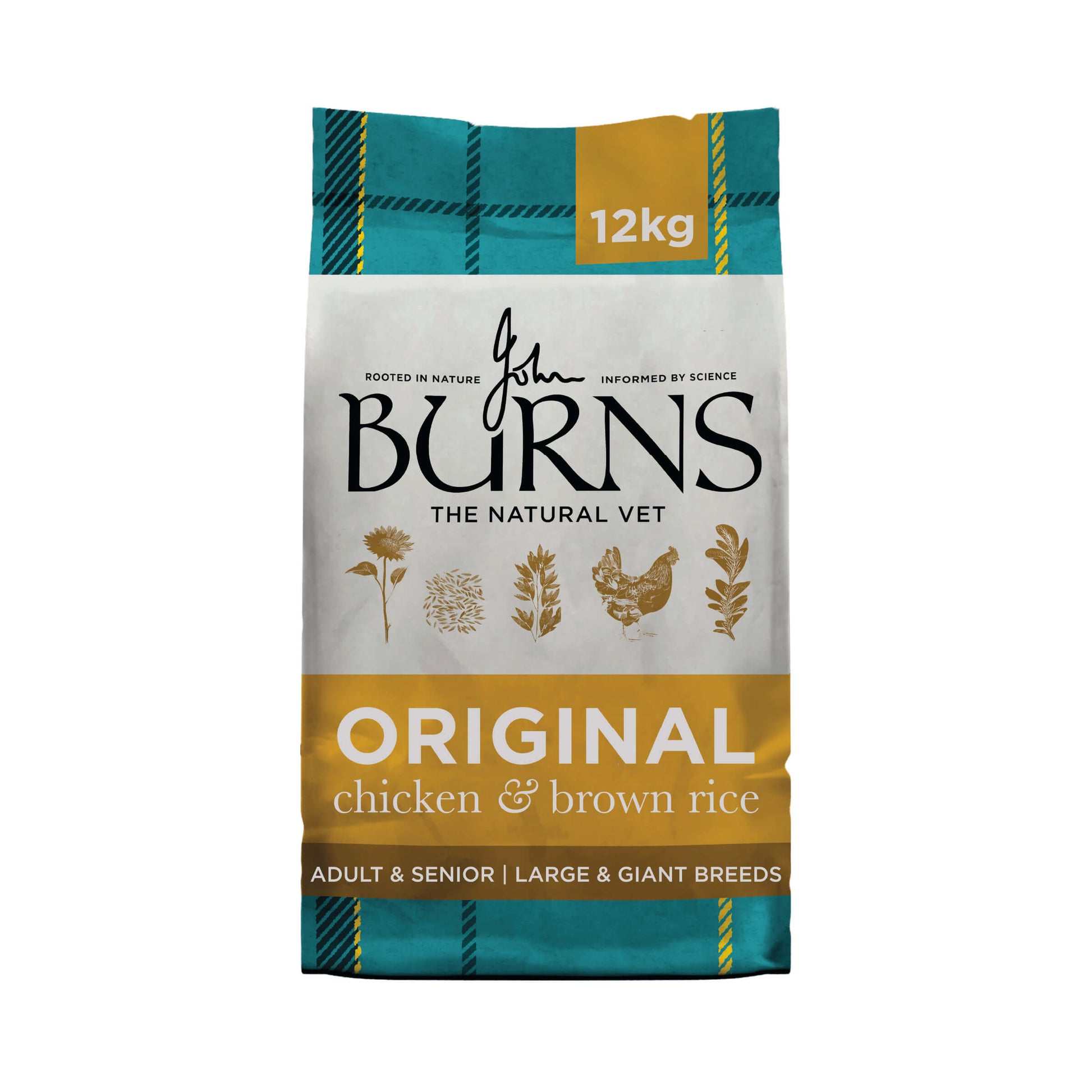 Large & Giant Breed Original Chicken & Brown Rice Dry Dog Food Burns Pet Nutrition