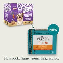 Wholesome Turkey with Carrots & Brown Rice Wet Dog Food Burns Pet Nutrition. New look, Same nourishing recipe.
