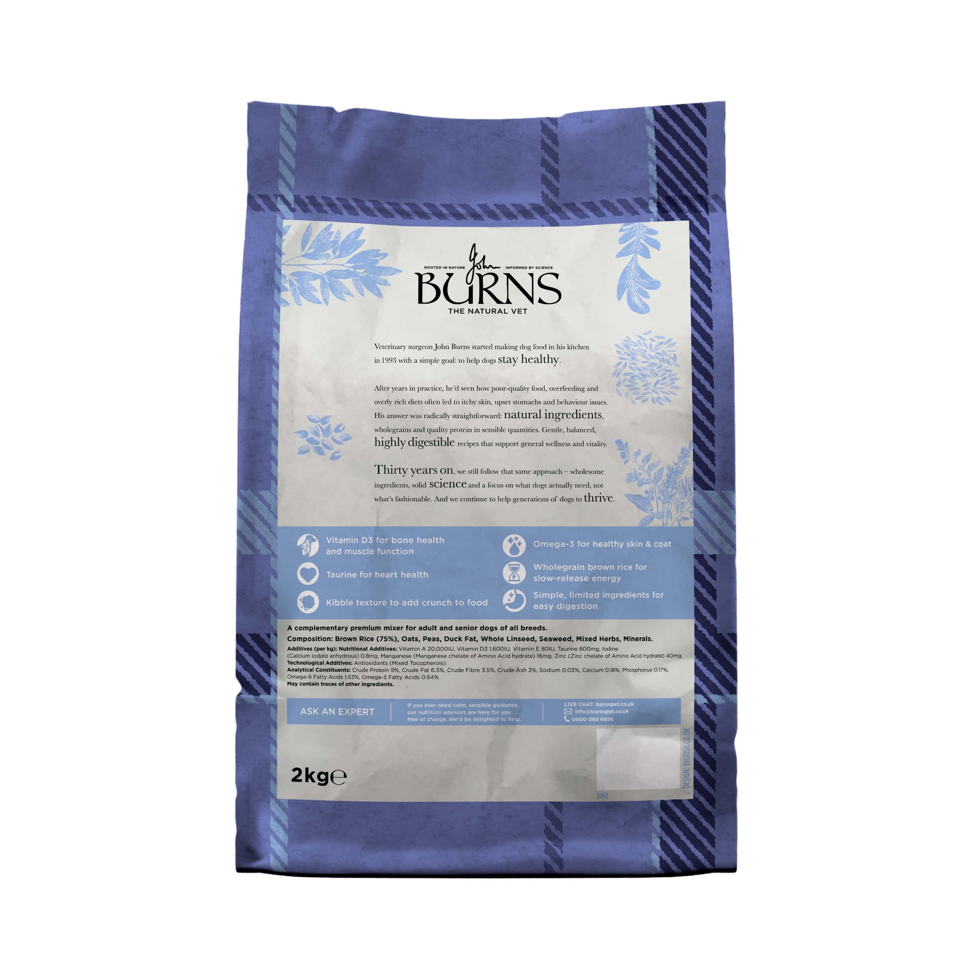 Hypoallergenic Mixer Dry Dog Food Burns Pet Nutrition