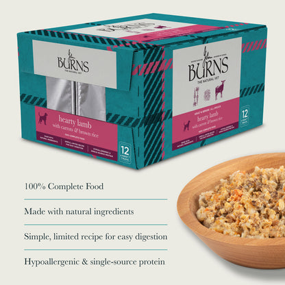 Hearty Lamb, Vegetables & Brown Rice Wet Dog Food Burns Pet Nutrition