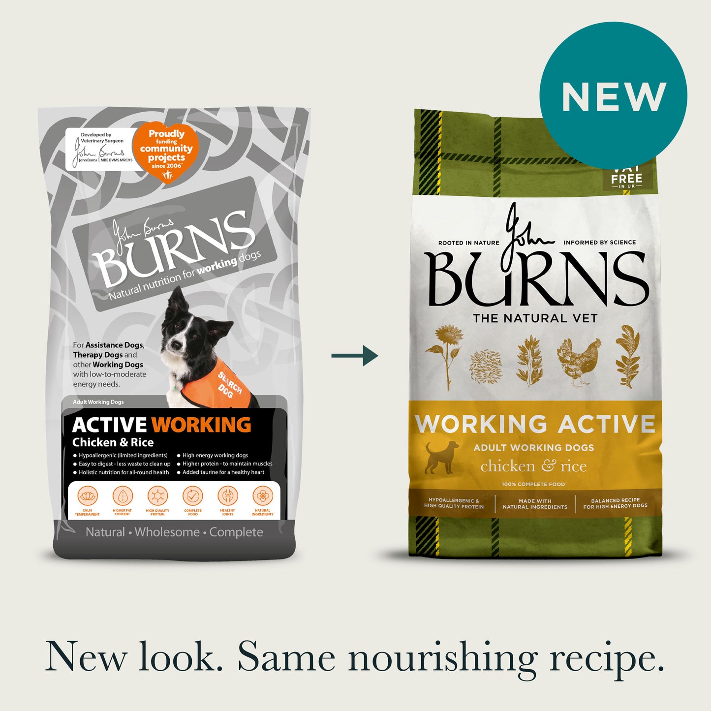 Active Working Chicken & Rice Dry Dog Food