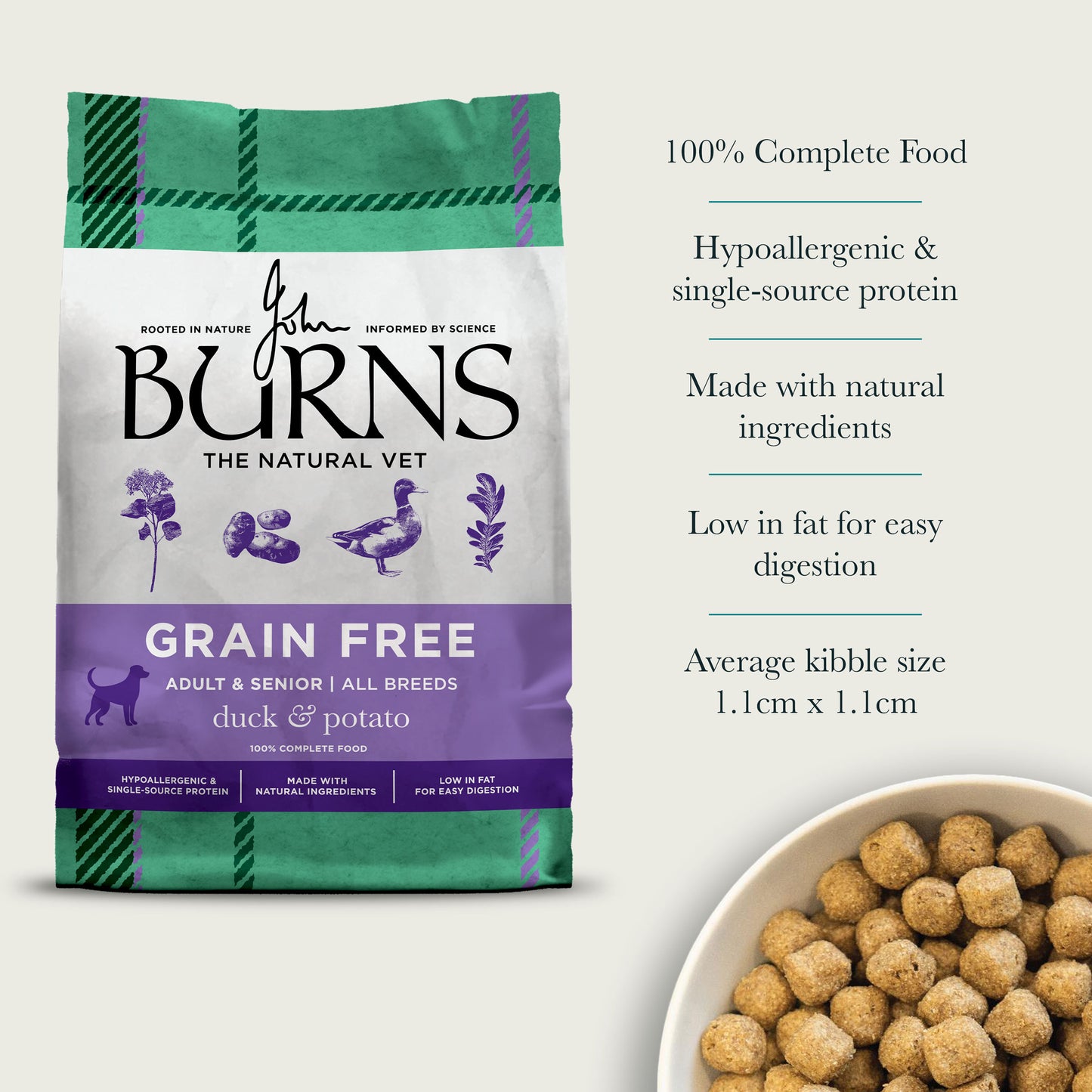 Grain Free Duck & Potato Dry Dog Food