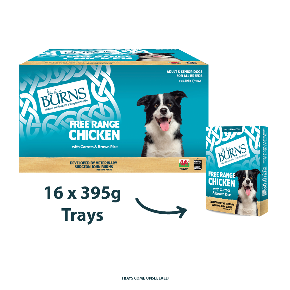 Free Range Chicken, Vegetables & Brown Rice Wet Dog Food Burns Pet Nutrition