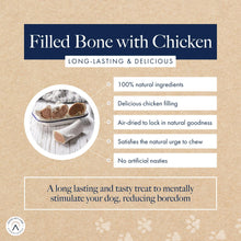 Hollings Filled Bone with Chicken Hollings