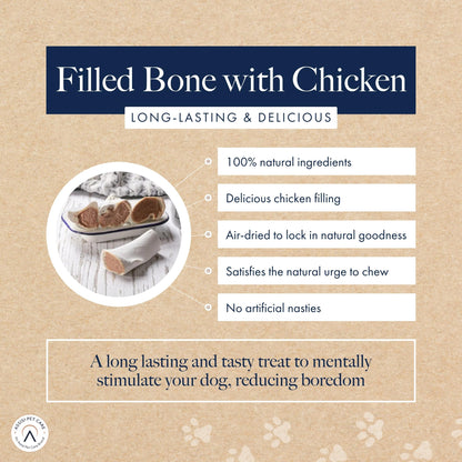 Hollings Filled Bone with Chicken Hollings