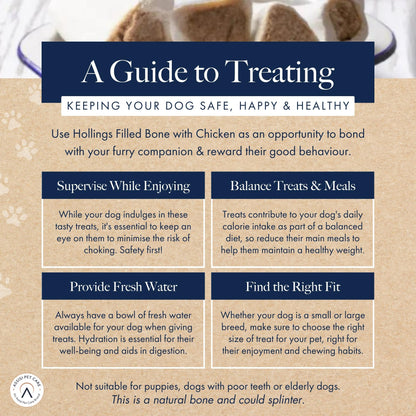 Hollings Filled Bone with Chicken Hollings