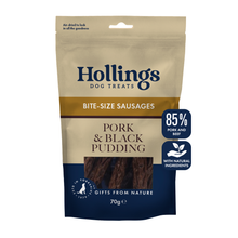 Hollings Pork & Black Pudding Bite-Size Gourmet Sausages Hollings
