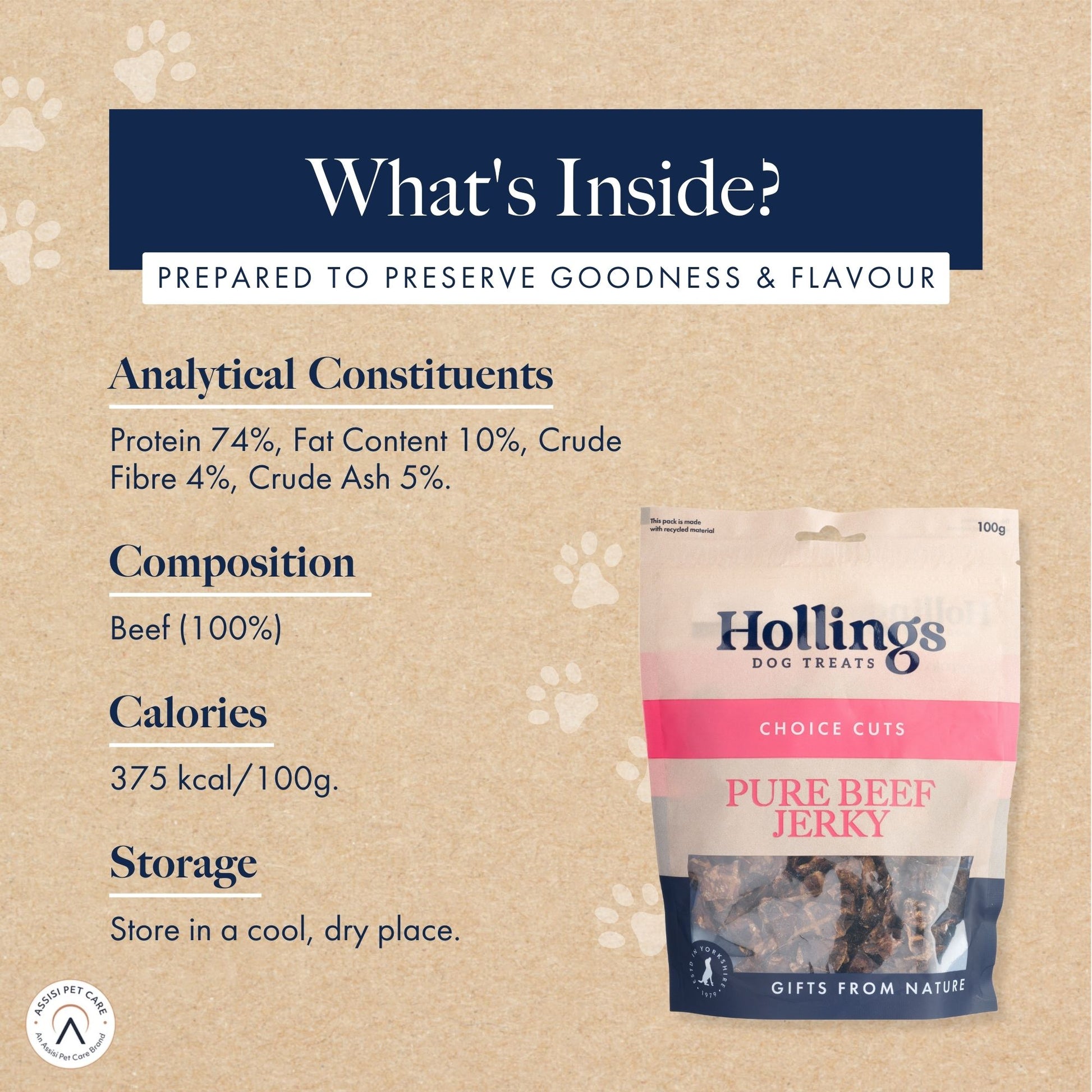 Hollings Pure Beef Jerky Hollings