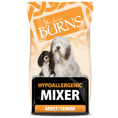 Hypoallergenic Mixer Dry Dog Food Burns Pet Nutrition