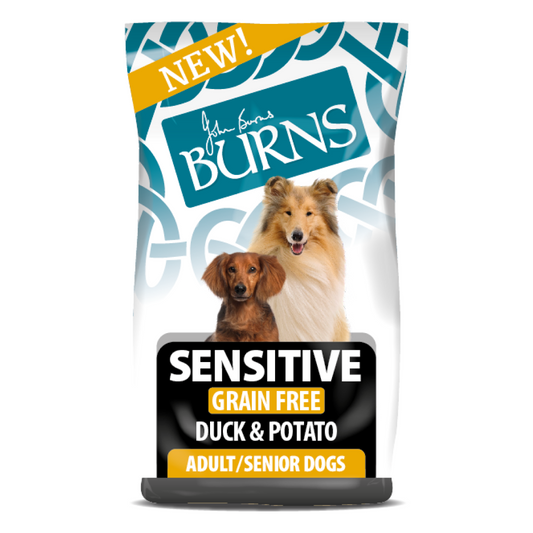 Sensitive Duck & Potato Dry Dog Food Burns Pet Nutrition