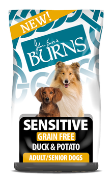 Sensitive Duck & Potato Dry Dog Food Burns Pet Nutrition