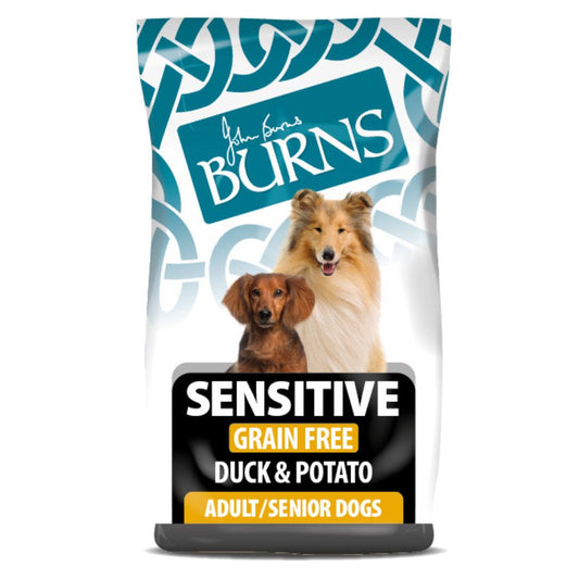 Sensitive Duck & Potato Dry Dog Food Burns Pet Nutrition