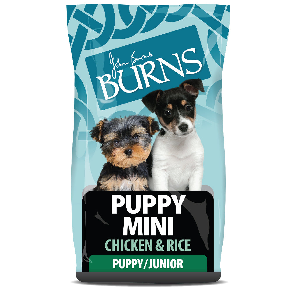 Puppy Mini Chicken & Rice Dry Dog Food Burns Pet Nutrition