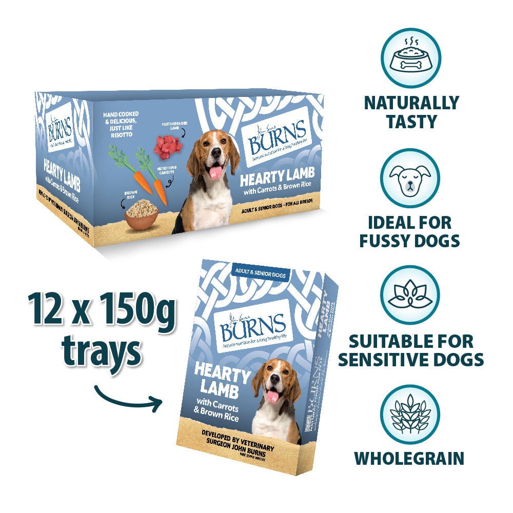 Hearty Lamb, Vegetables & Brown Rice Wet Dog Food Burns Pet Nutrition