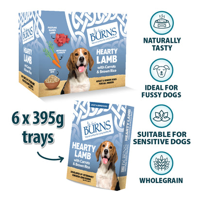 Hearty Lamb, Vegetables & Brown Rice Wet Dog Food Burns Pet Nutrition