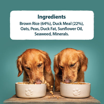 Sensitive Duck & Brown Rice Dry Dog Food Burns Pet Nutrition