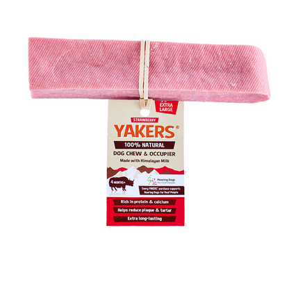 YAKERS Strawberry Dog Chew YAKERS XL
